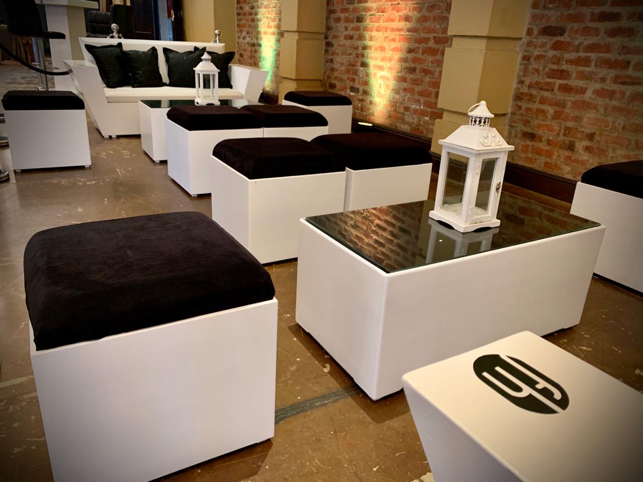 White seating hire